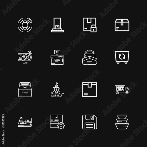 Editable 16 export icons for web and mobile