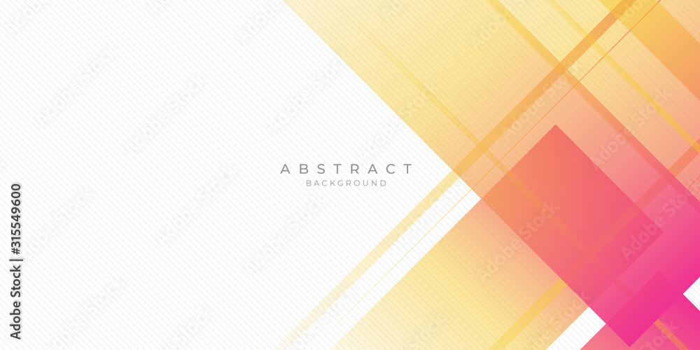 Fresh Orange Yellow Rectangle Line Abstract Background Presentation Vector Illustration