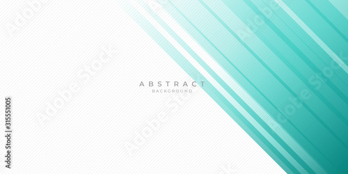 Modern Dark Green Turquoise Grey White Line Abstract Background for Presentation Design Template. Suit for corporate, business, wedding, and beauty contest. © Salman