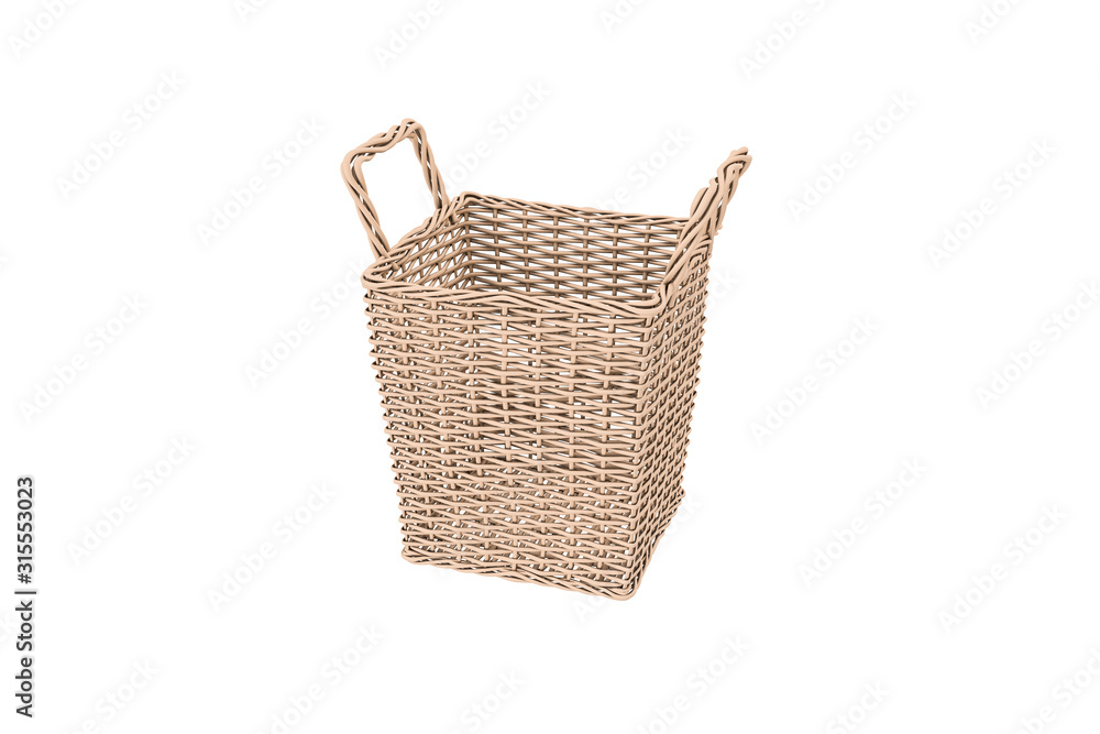 Fototapeta premium Square Wooden Basket