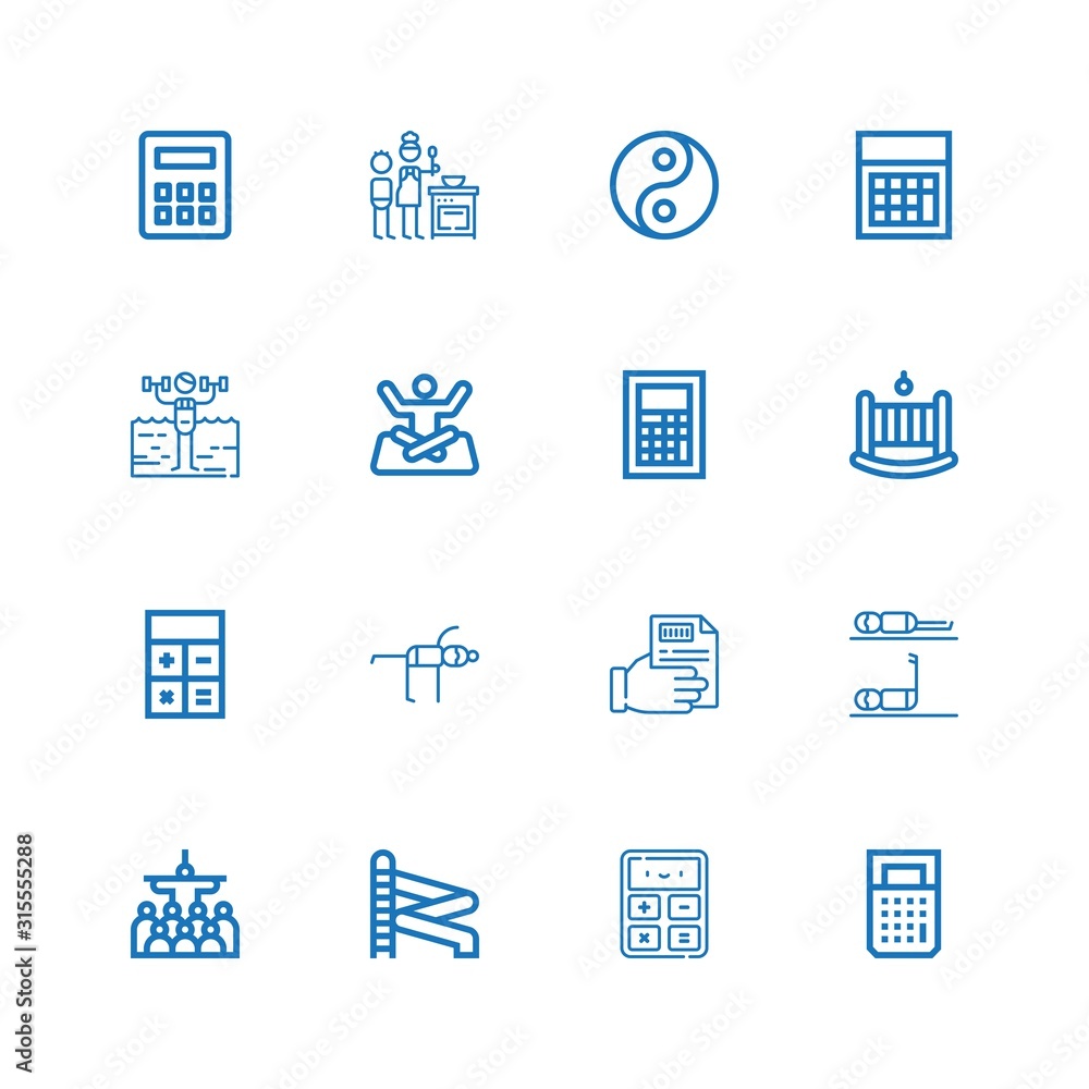Editable 16 balance icons for web and mobile Editable 16 balance icons for web and mobile