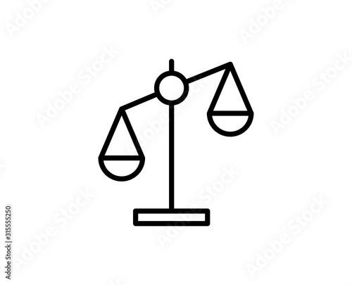 Libra line icon