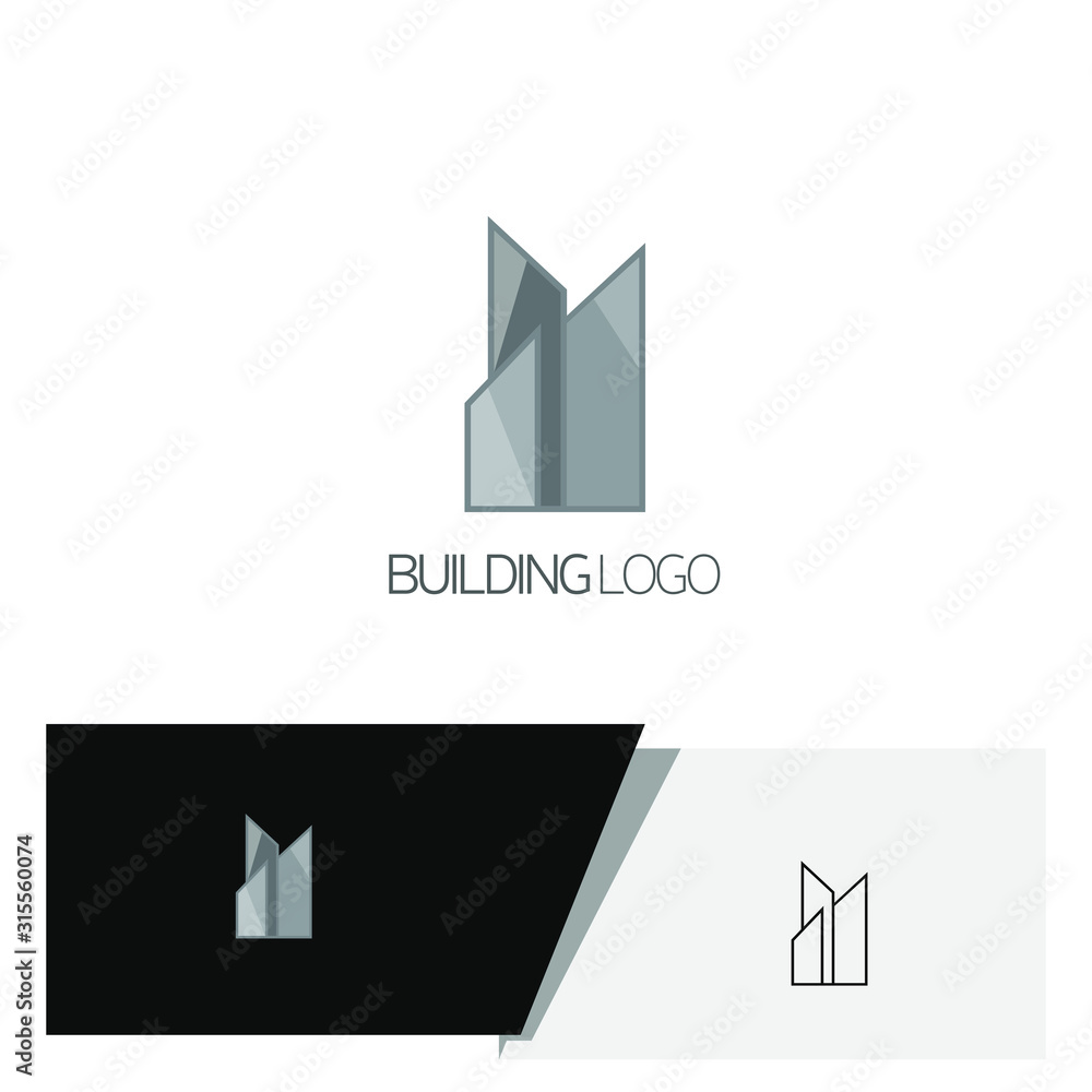 Obraz premium abstract and creative building logo