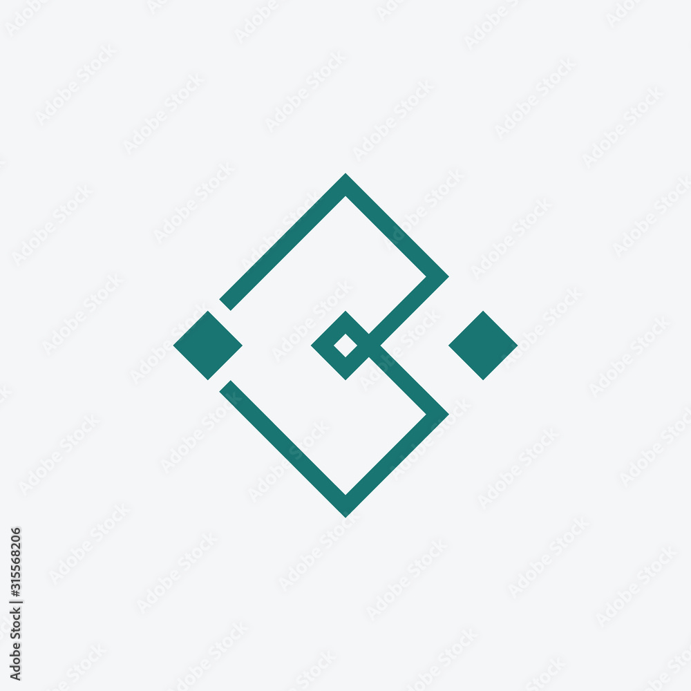 abstract Initial letters B shape geometry mono line concept. logo B line with connect concept - vector abstract Initial letters B shape geometry mono line concept. logo B line with connect concept - vector