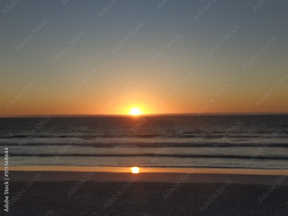 sunset on beach