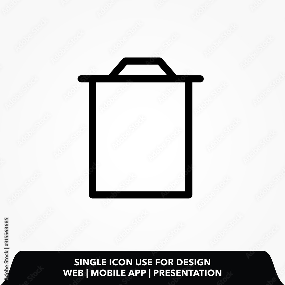 trash can icon vector illustration trash can icon vector illustration