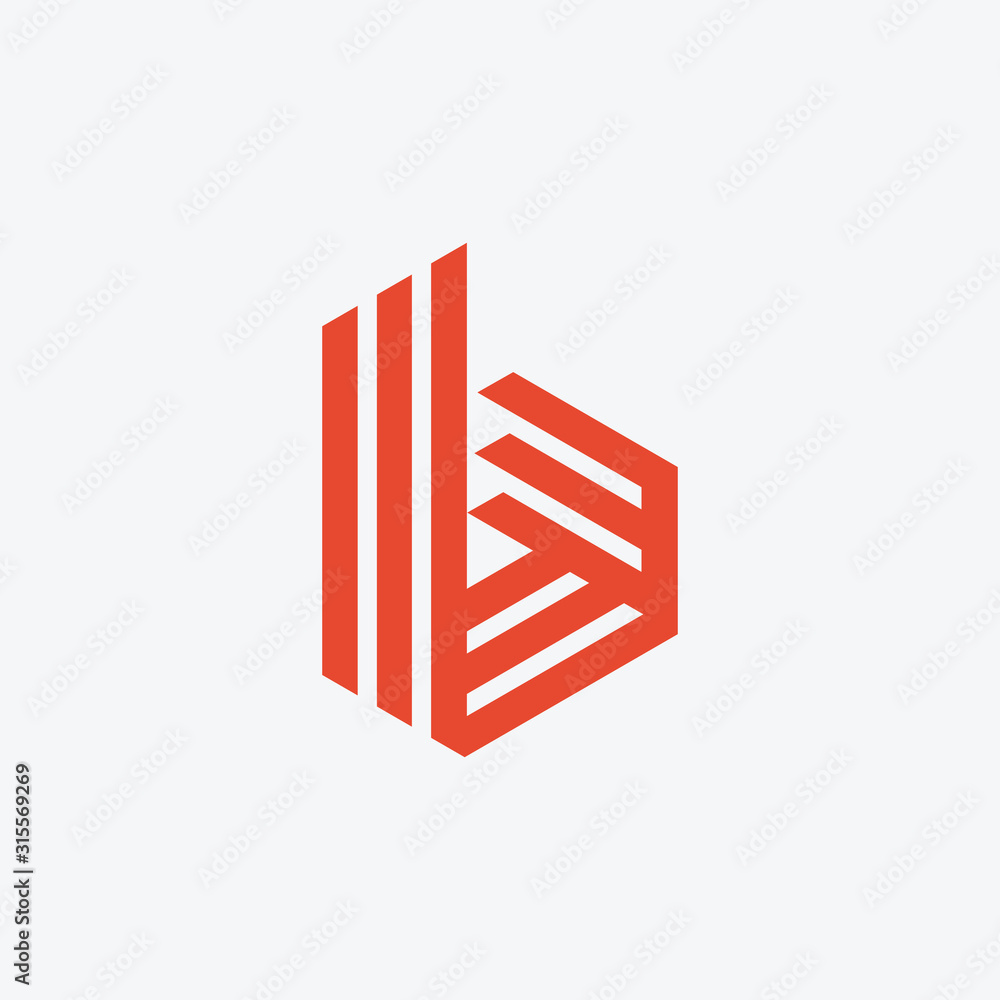 Letter B With Building For Construction Company Logo. Modern logo with lines style. Vector design template elements for your application or corporate identity. Letter B With Building For Construction Company Logo. Modern logo with lines style. Vector design template elements for your application or corporate identity.
