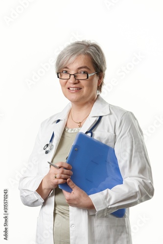 Mature female doctor