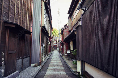 Narrow Alley in Old Town Kanazawa