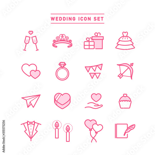 WEDDING ICON SET