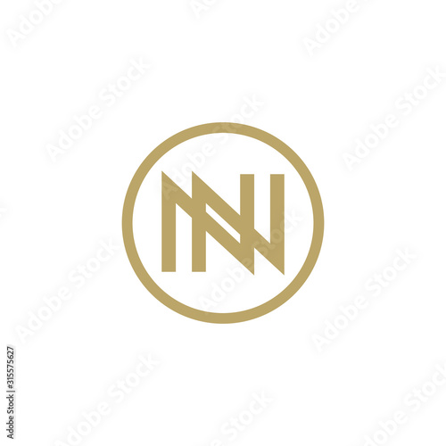 Fotografija Letter NN logo design simple vector