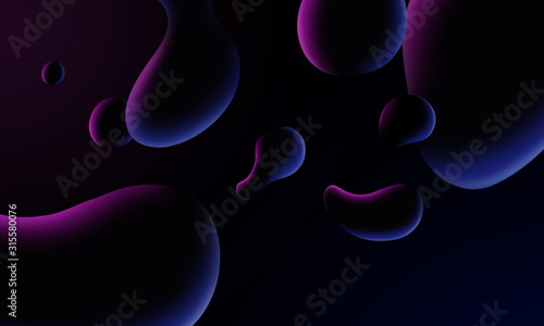 Blue & Pink Fluid Gradient Background. Abstract water drop texture