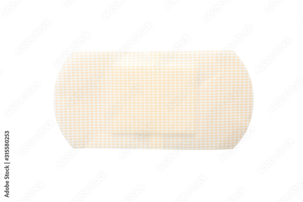 Fototapeta premium Medical sticking plaster isolated on white. First aid item