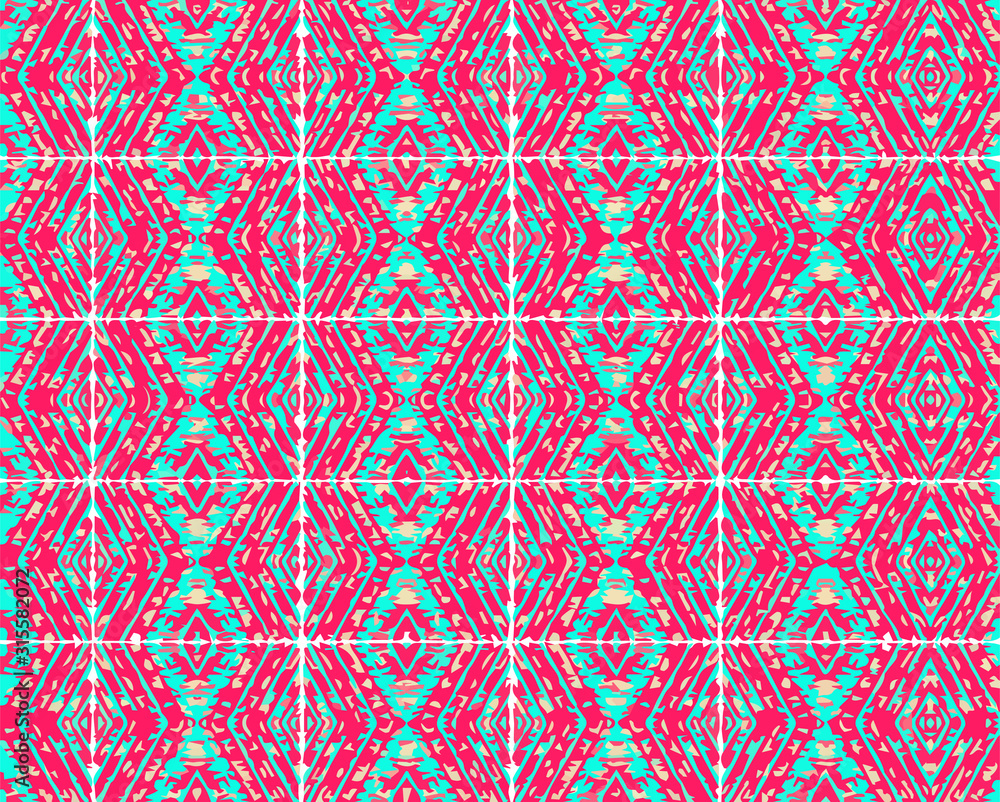 Seamless vector pattern in ornamental style. Geometric desing texture for wallpaper and gifts.