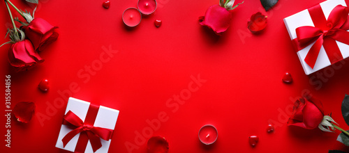 Valentine Gift And Roses
