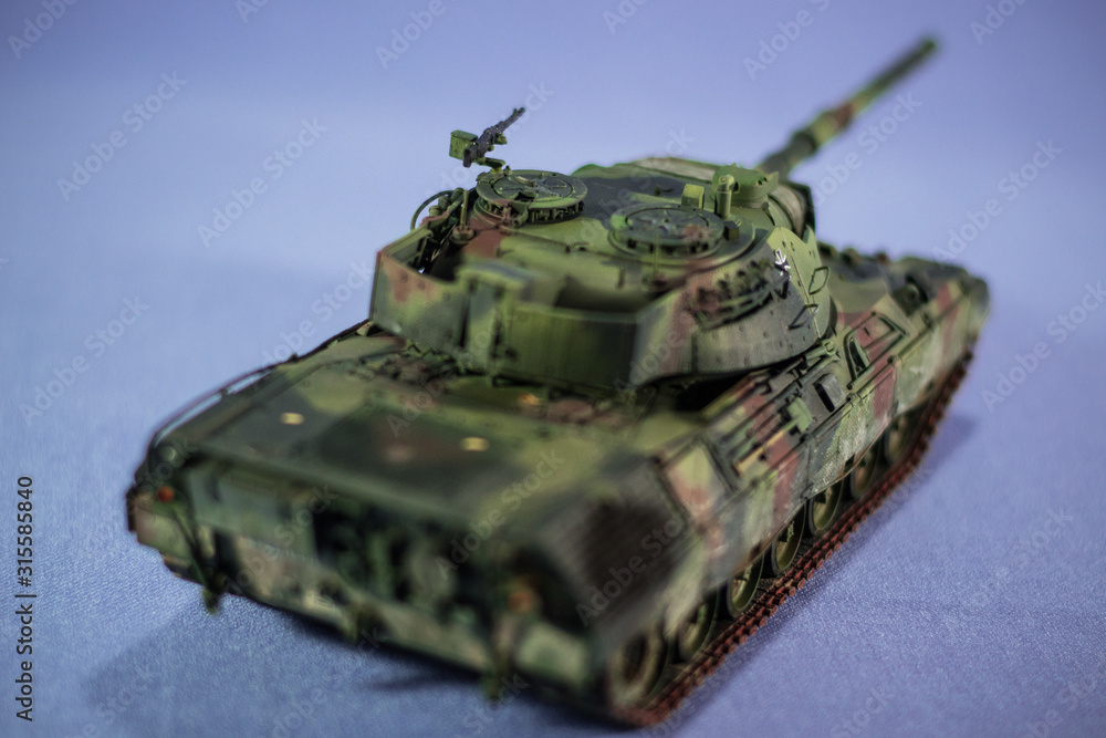 Model of Tiger tank from WWII. On an isolated background.