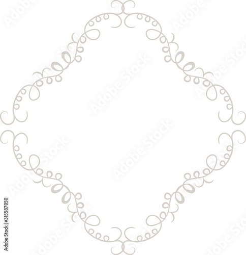 White Diamond antique pattern frame