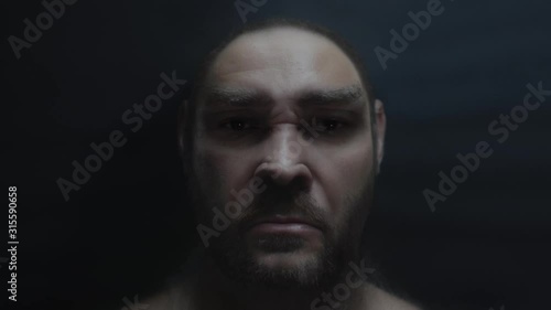 Human skull and face evolution time-lapse, from homo erectus to homo sapiens. Animated reconstruction of how skull and face features evolved.