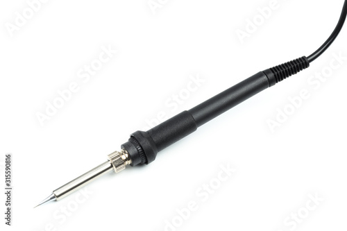 soldering iron. Isolated on a white background. - image
