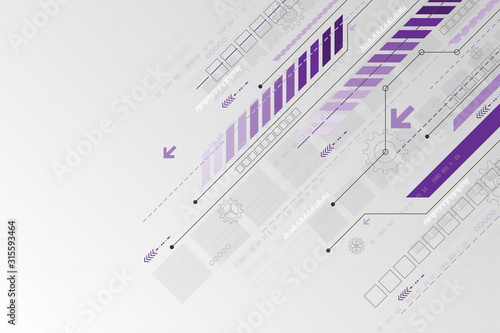 Vector background in the concept of technology.
