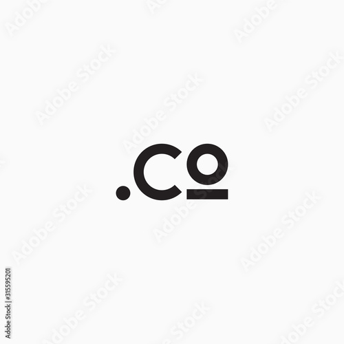 Letter CO logo design template vector illustration