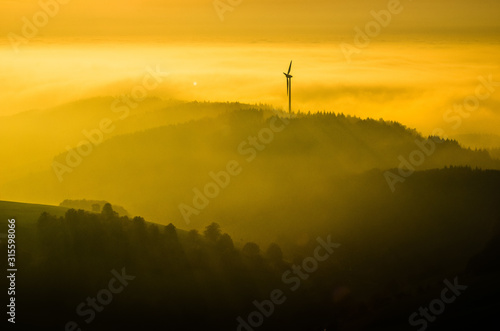 Windrad im Schwarzwald