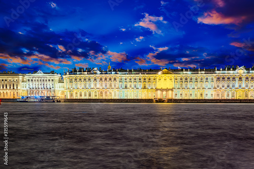 Winter Palace and Hermitage Museum. Saint Petersburg. Russia.