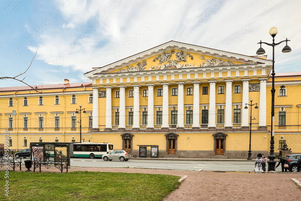 Admiralty building near Senate Square. Saint Petersburg. Russia.