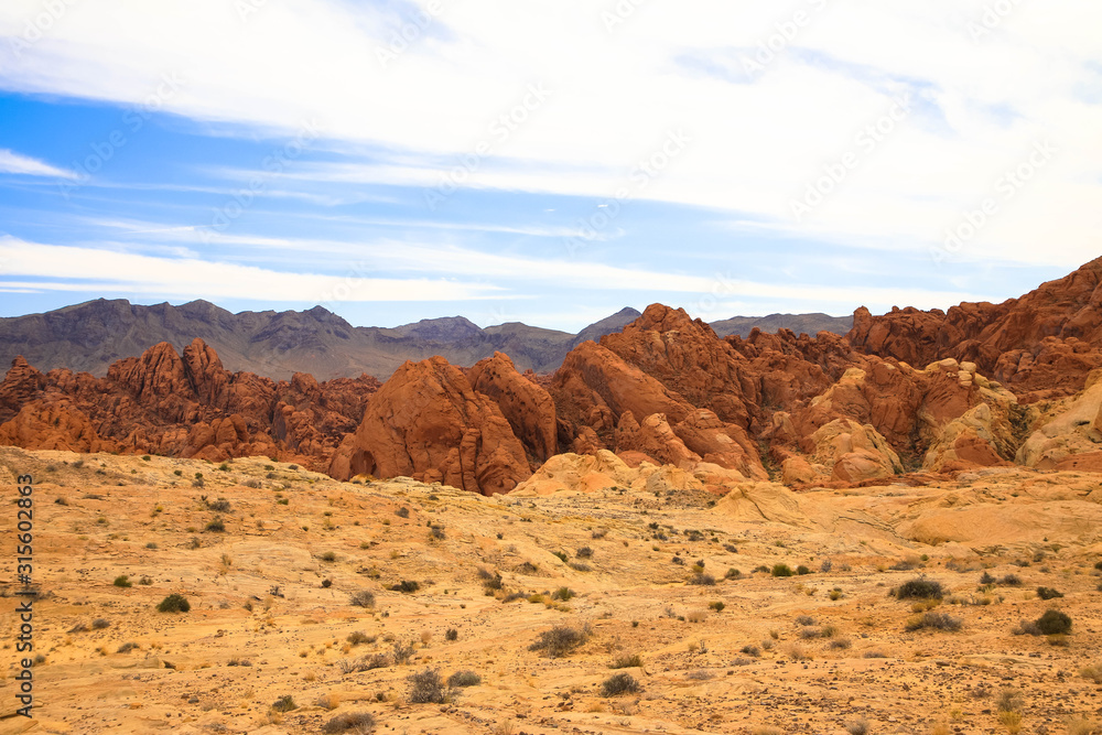 Sandsteinformation im Velley of Fire-Nationalparks, USA
