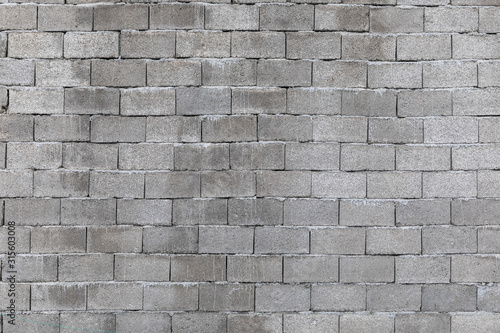 Wall texture of large gray bricks