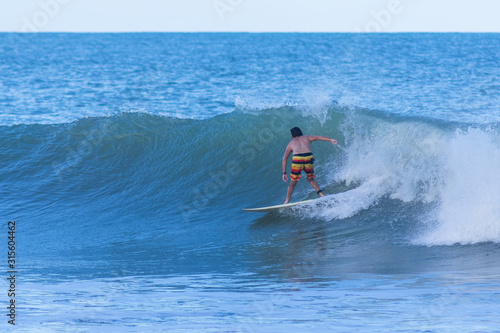 The surfing at  Arugam Bay, Sri Lanka Island