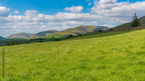 Yorkshire Dales landscape near Sedbergh, Cumbria, England, UK photo