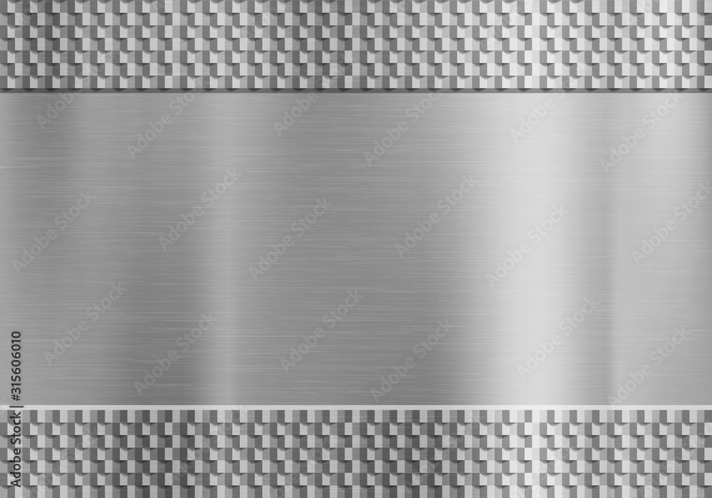 Textured metal background. Steel plate with geometric pattern Textured metal background. Steel plate with geometric pattern