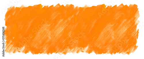 オレンジ色の水彩絵の具塗った色斑テクスチャ