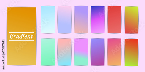 Wallpaper Mural Color gradient cover design. Vibrant background for screen, poster, banner, wallpaper, social media post Torontodigital.ca
