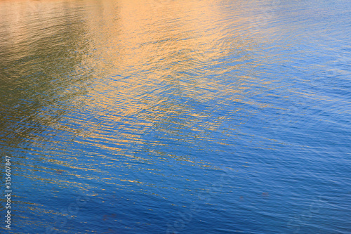 rippled water background blue and beige