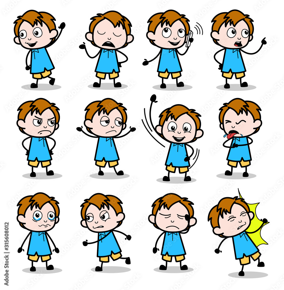 Cartoon Lovely Office Guy - Set of Concepts Vector illustrations Cartoon Lovely Office Guy - Set of Concepts Vector illustrations