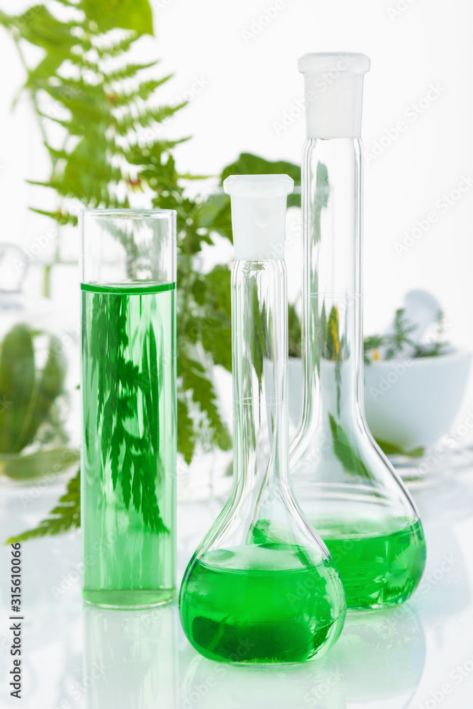 Laboratory glassware test tubes with liquid. Laboratory glassware test tubes with liquid.
