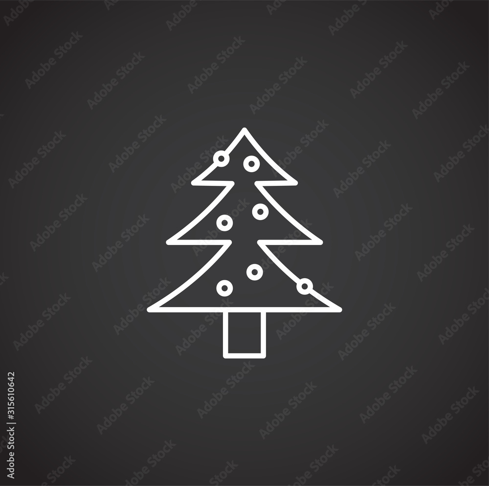 Winter related icon on background for graphic and web design. Simple illustration. Internet concept symbol for website button or mobile app