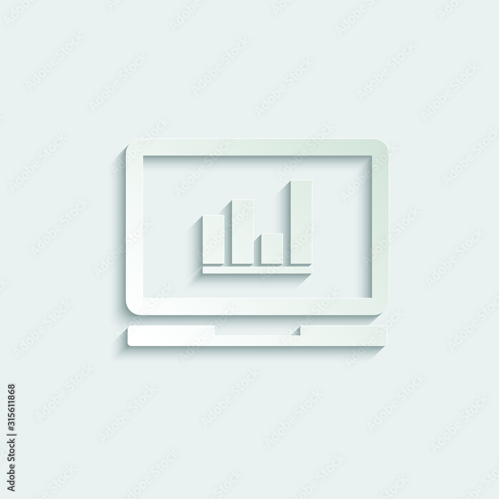 paper graph icon vector. chart symbol paper graph icon vector. chart symbol