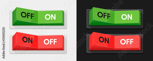 Green and red power switches