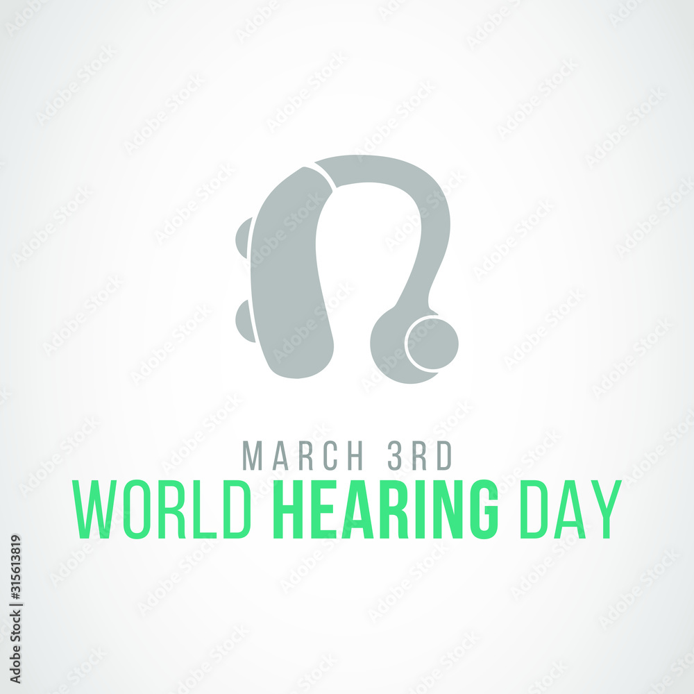 Vector illustration on the theme of World Hearing day on March 3rd. Vector illustration on the theme of World Hearing day on March 3rd.