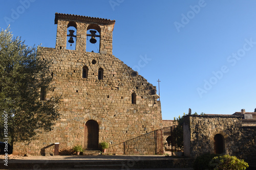 Romanesque monastery of the Holy Sepulcher of Palera, Beuda, Girona province, Catalonia, Spain. photo