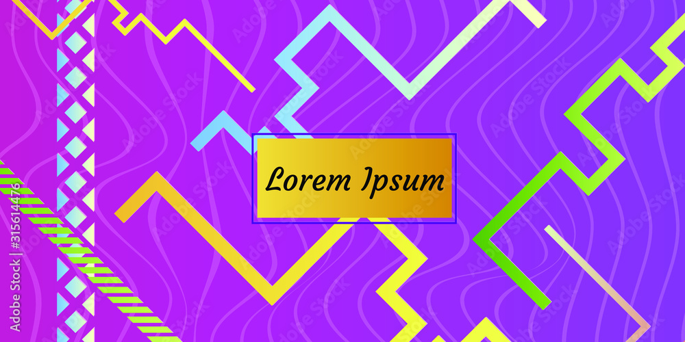 Fototapeta premium Abstract modern background. Geometric shapes and lines. Colorful gradient vector texture