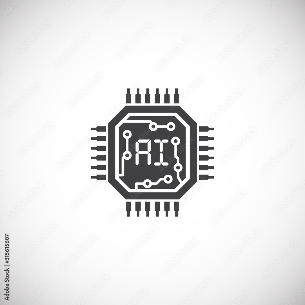Ai related icon on background for graphic and web design. Simple illustration. Internet concept symbol for website button or mobile app Ai related icon on background for graphic and web design. Simple illustration. Internet concept symbol for website button or mobile app