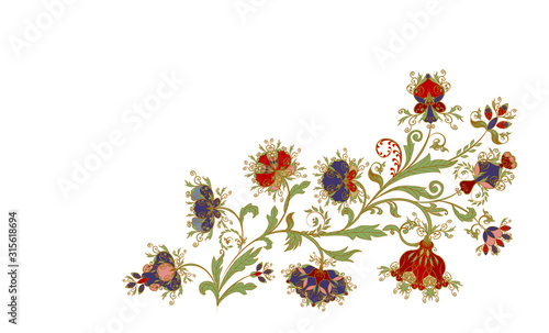 Background in ethnic traditional style.