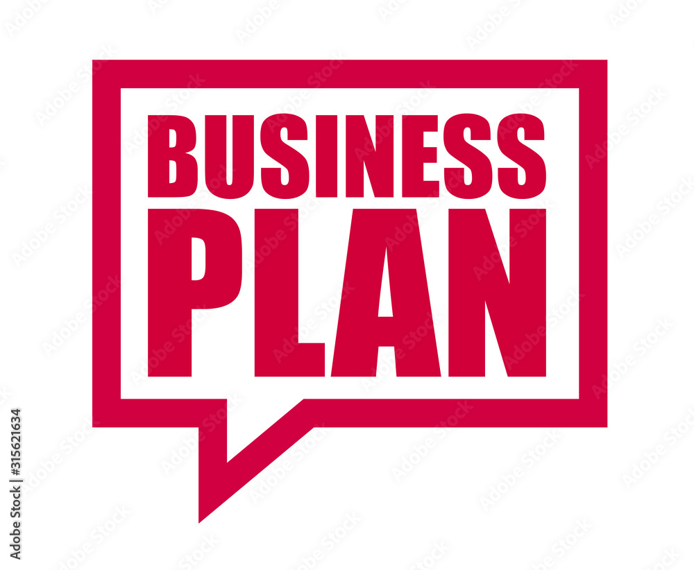 red vector banner business plan