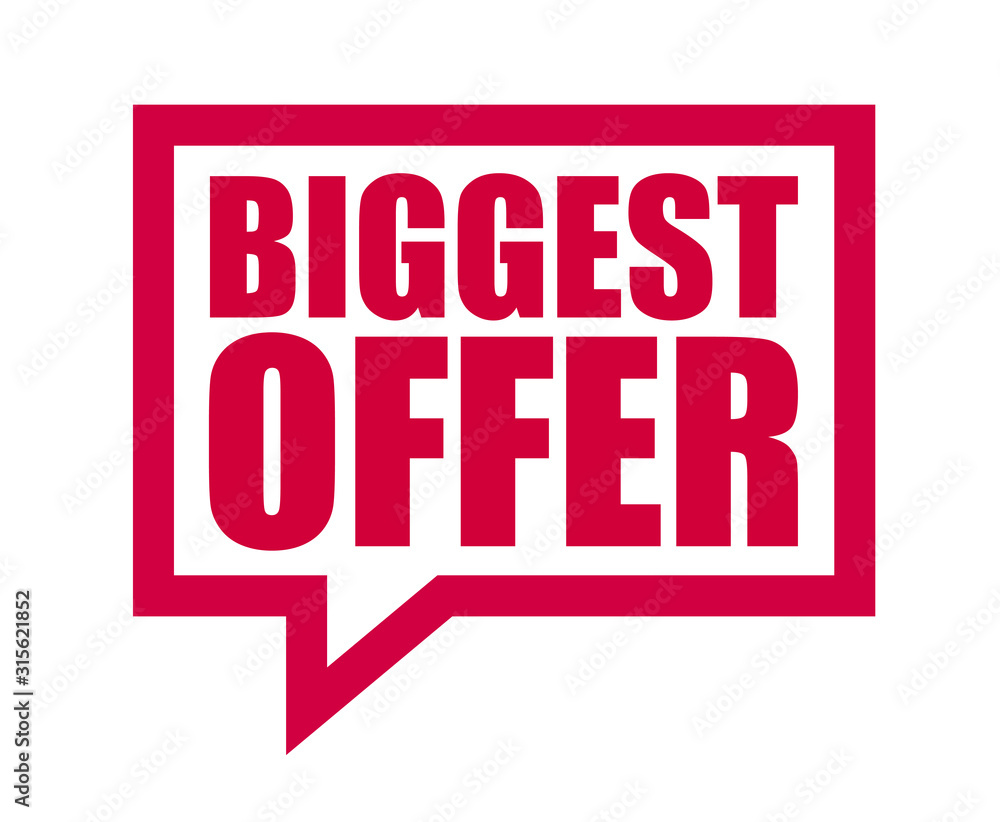 red vector banner biggest offer red vector banner biggest offer
