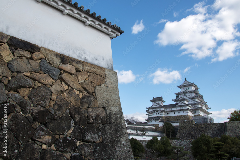 Beautiful white Himeji Castle in autumn season in Hyogo Prefecture, Japan Beautiful white Himeji Castle in autumn season in Hyogo Prefecture, Japan