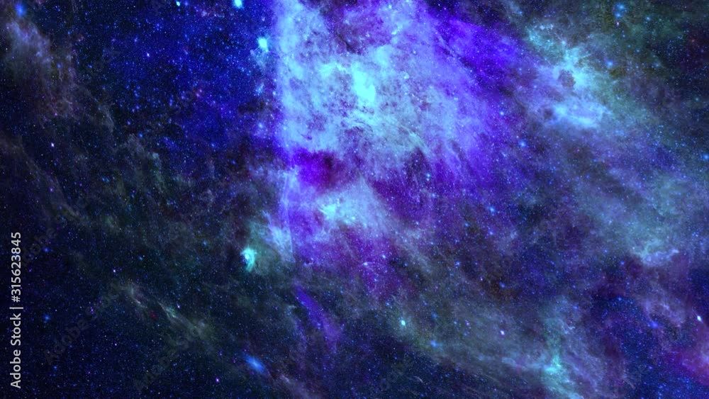 Animation view to travelling across the universe in moving Animation view to travelling across the universe in moving